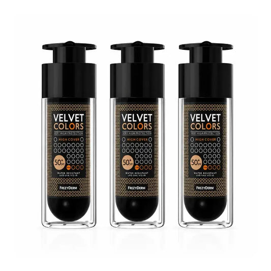 Frezyderm Velvet Colors Spf 50+ Pack 3 x 30 Ml