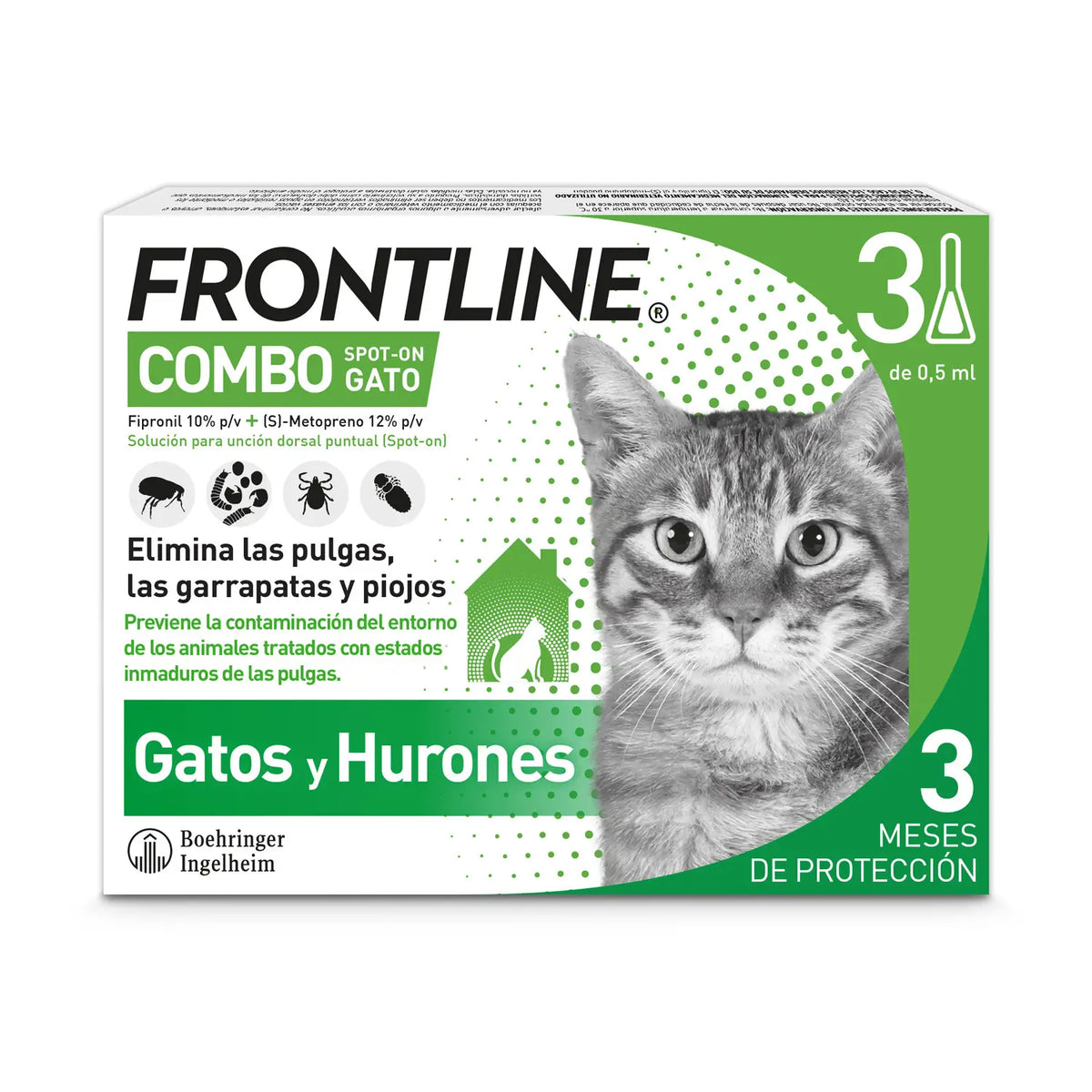 Frontline Combo Cats and Ferrets 3 Pipettes x 0,5 ml