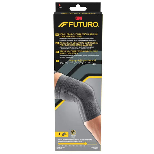 Futuro™ Premium Compression Knee Brace With Stabilisers L (43.1 - 49.5 Cm), 1 piece