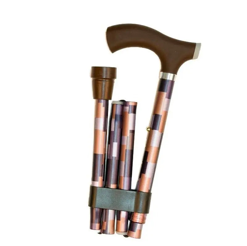 García 1880 Folding Crutch In Embossed Soft Touch Aluminium