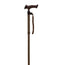 Garcia 1880 Aluminium Folding Crutch, Brown Ergonomic Handle