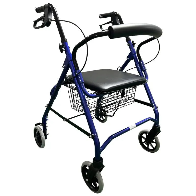 Garcia 1880 Aluminium Rollator With Brakes (Blue)