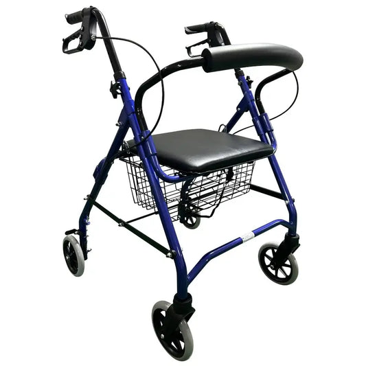 Garcia 1880 Aluminium Rollator With Brakes (Blue)