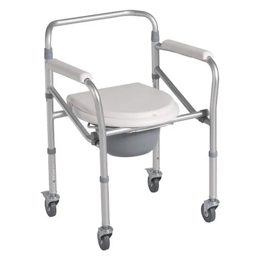 Garcia 1880 Folding Chair With Toilet And Wheels