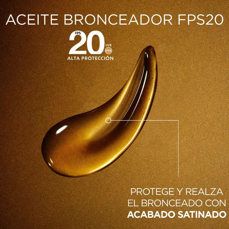 Garnier Delial Protective Tanning Oil Spf 20. Optimum Tanning, Satin Finish, Water Resistant, Non-Sticky 150Ml