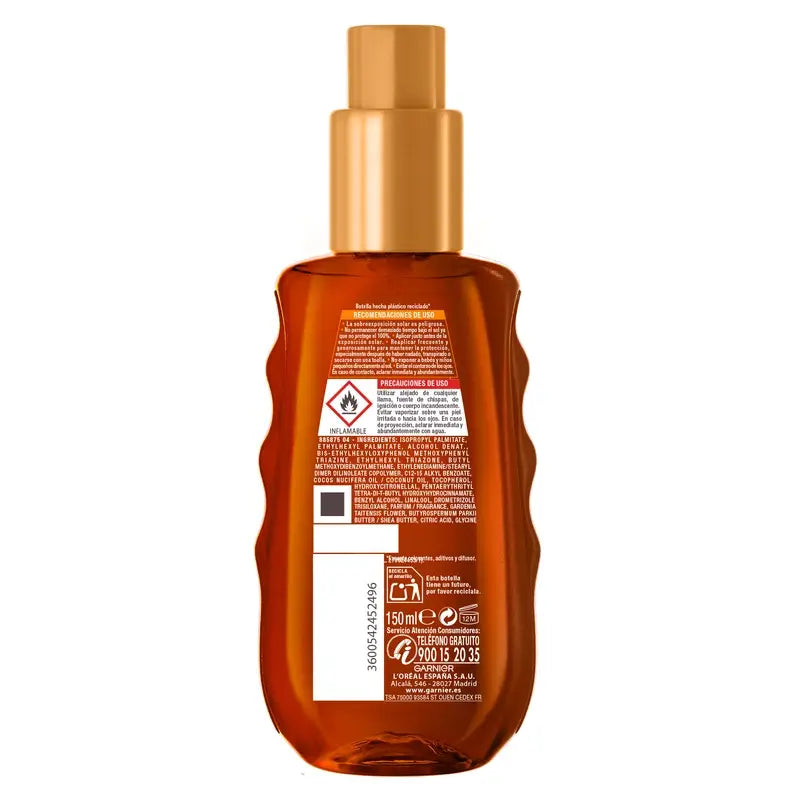 Garnier Delial Protective Tanning Oil Spf 30 , 150 ml