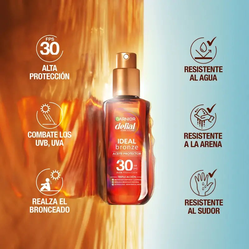 Garnier Delial Protective Tanning Oil Spf 30 , 150 ml