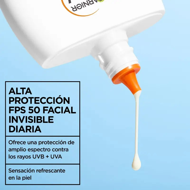 Garnier Delial Water Refreshing Face Fluid Spf 50 Invisible, 40 ml