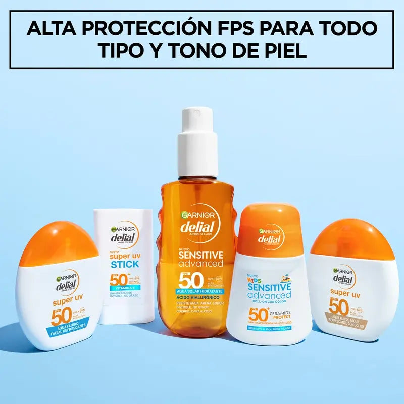 Garnier Delial Water Refreshing Face Fluid Spf 50 Invisible, 40 ml