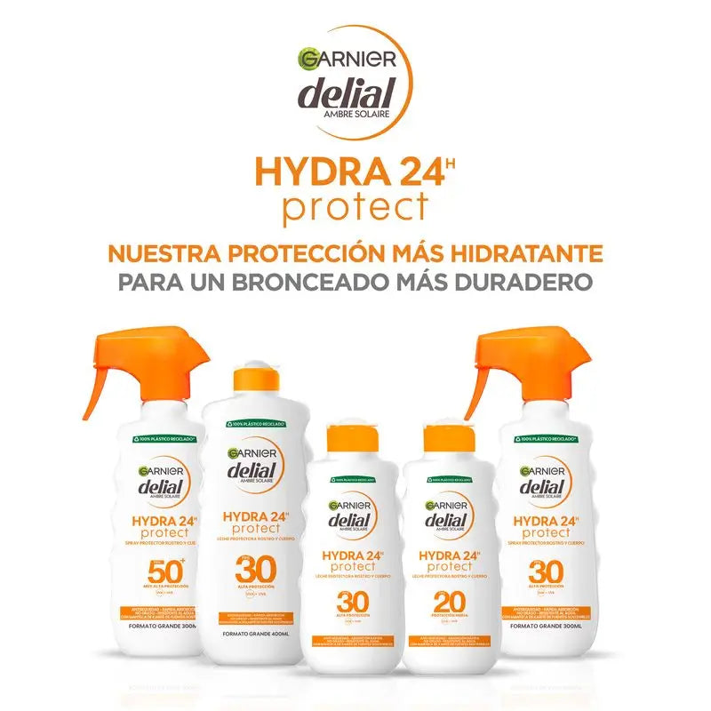 Garnier Delial Delial Protective Milk Spf 30 Hydra 24 Protect, Water Resistant & Moisturising Formula With Shea Butter