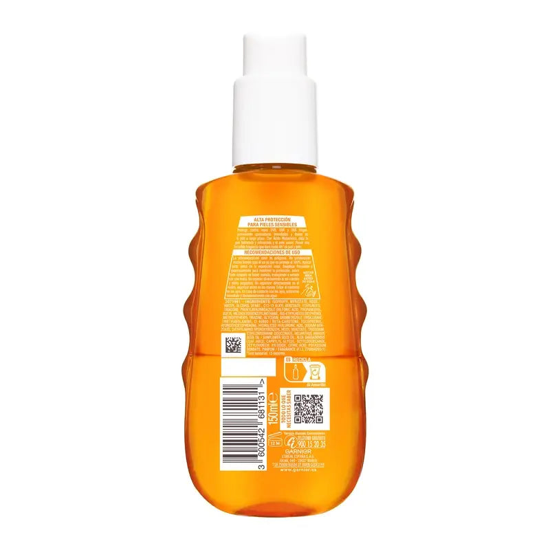 Garnier Delial Delial Sensitive Advanced Moisturising Sunscreen Water Spf 30, 150Ml