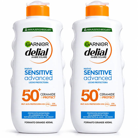Garnier Delial SPF50+ Sun Milk 400 m, pack 2