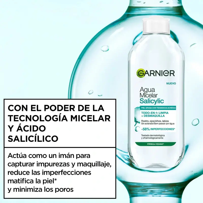 Garnier Face Cleansing Products Salicylic Anti-Imperfection Micellar Water , 400 ml
