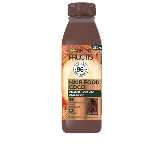 GarnierFructis Hair Food Coconut Straightening Shampoo 350 Ml For Dry & Frizzy Hair