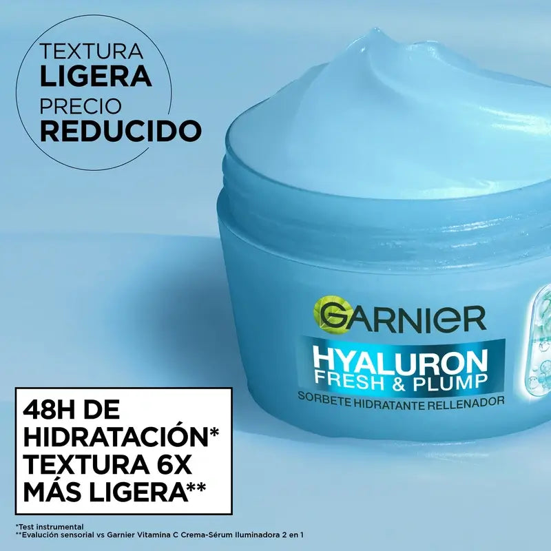 Garnier Hyaluron Fresh & Plump Moisturising Replenishing Sorbet, 85 ml