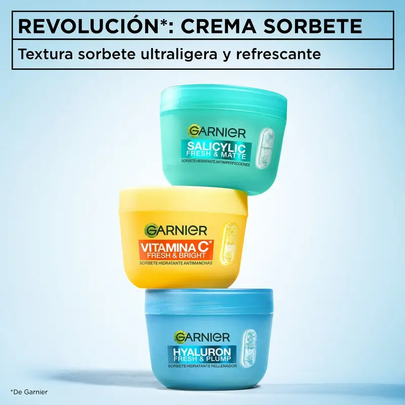 Garnier Hyaluron Fresh & Plump Moisturising Replenishing Sorbet, 85 ml