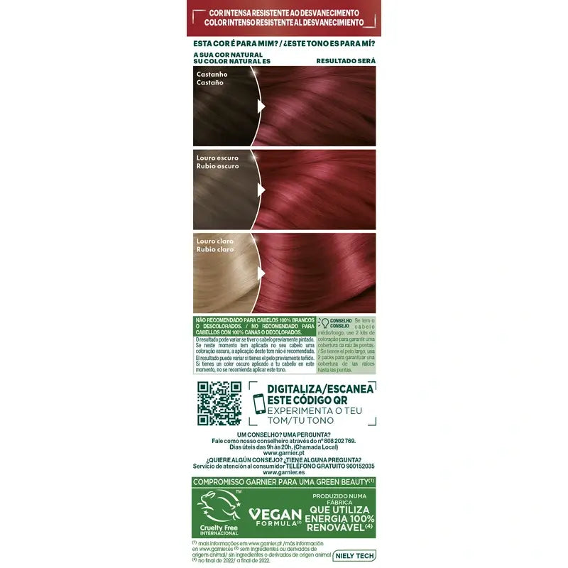 Garnier Nutrisse Ultra Color 6.60 Rouge , 160 ml