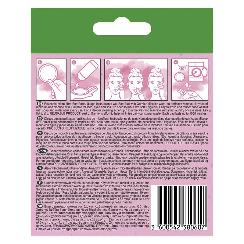 Garnier Skin Active Reusable Microfibre Make-Up Remover Discs