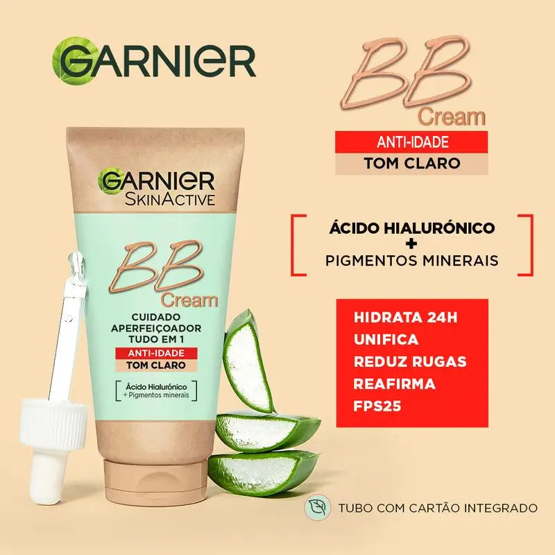 Garnier Skinactive Bb Cream Anti Age Medium Tone. All In One Moisturiser With Colour Spf15, 50Ml