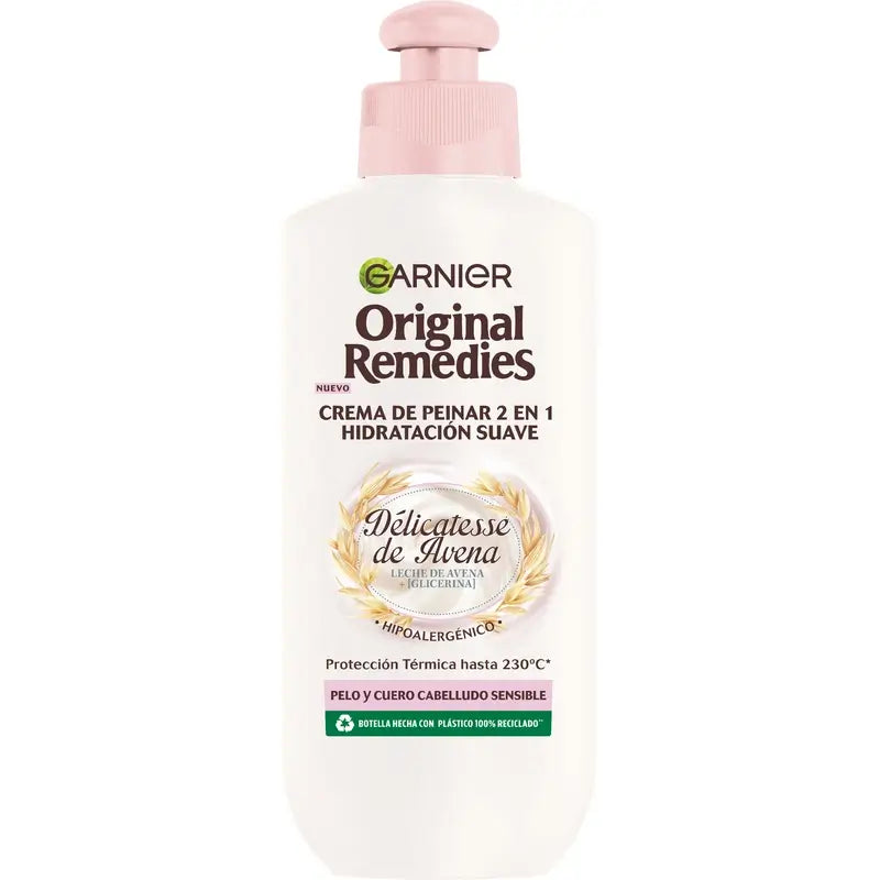 Garnier Ultra Doux 2 In 1 Smooth Moisturising Styling Cream, 200 ml