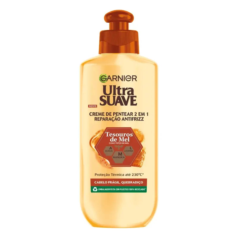 Garnier Ultra Doux 2 In 1 Anti-Frizz Repair Styling Cream 200 ml