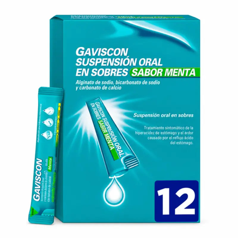 Gaviscon 12 sachets Mint Flavour