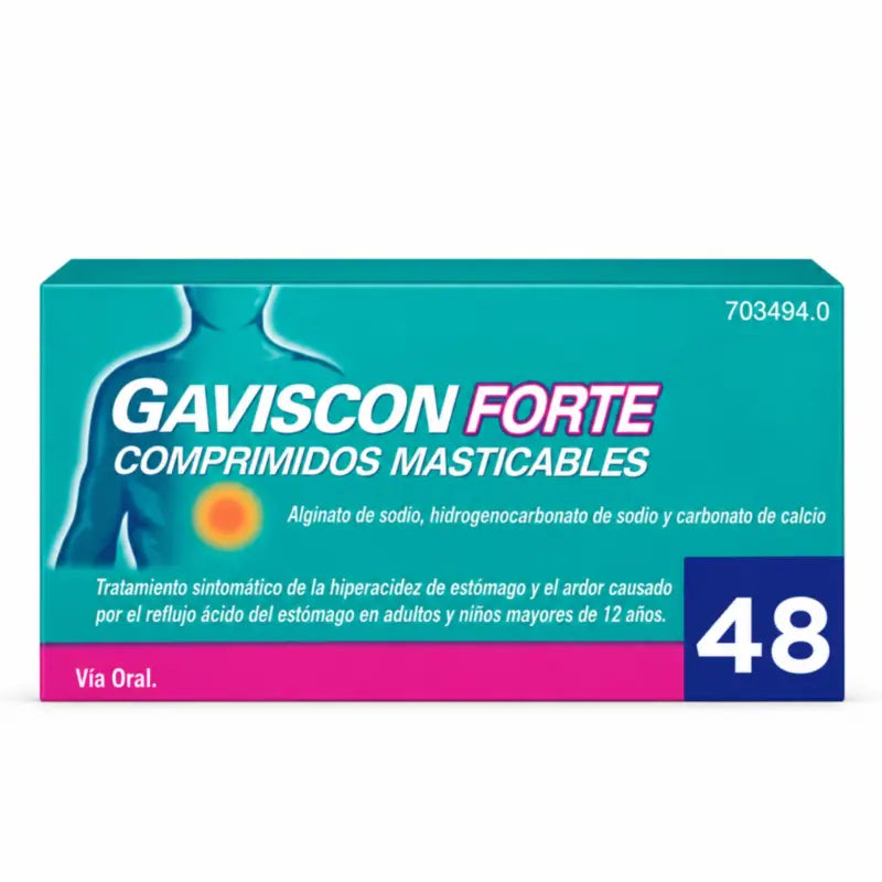 Gaviscon Forte 48 Chewable Tablets