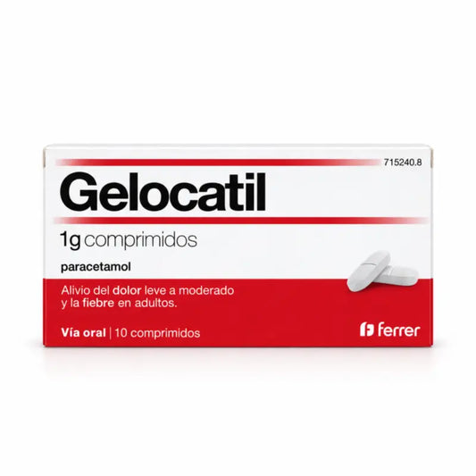 Gelocatil 1g, 10 Tablets