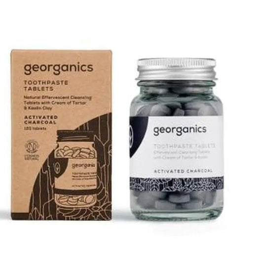 Georganics Mineral Toothpaste Activated Carbon 120Comp Eferves