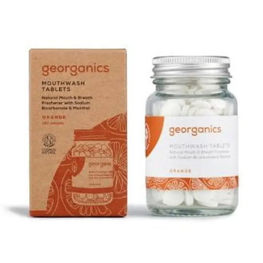 Georganics Orange Mouthwash 180Tabs.