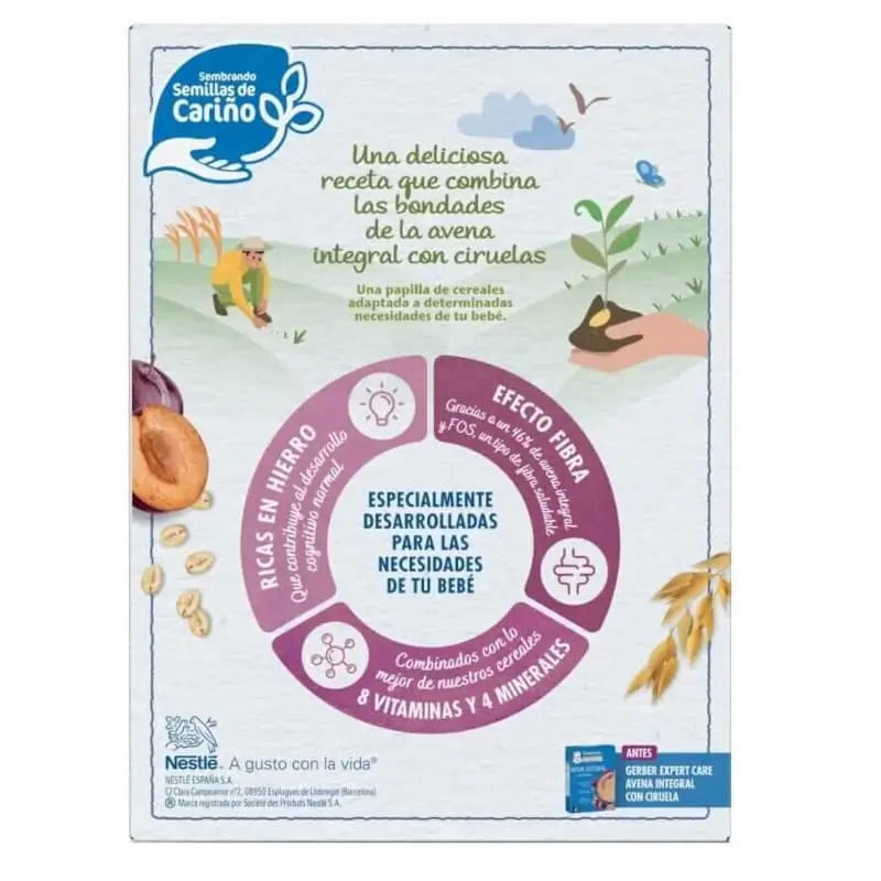 Gerber Porridge Oats and Plum, 250 gr