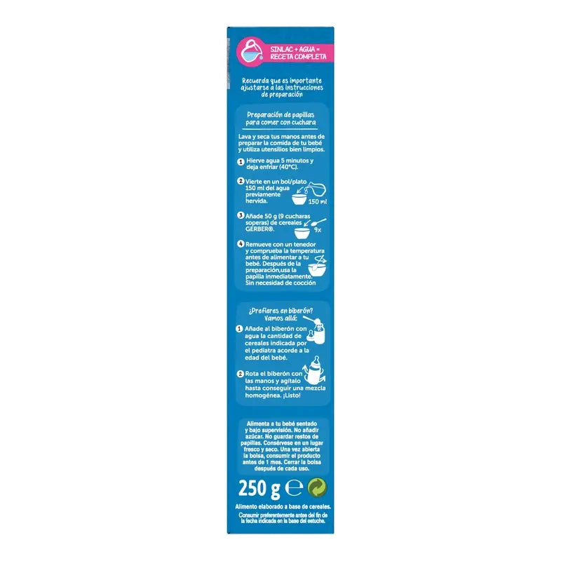 Gerber Papilla Expertcare Sinlac, From 6 Months Onwards, 250 Gr