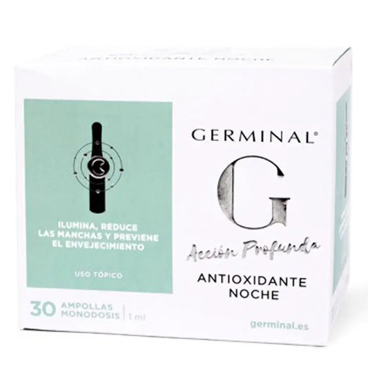 GERMINAL Deep action antioxidant night 30 ampoules x 1,5 ml
