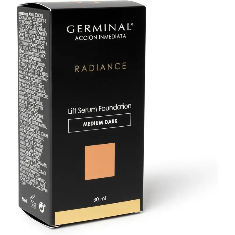 Germinal Makeup Base Lift Serum Foundation Medium Dark 30Ml