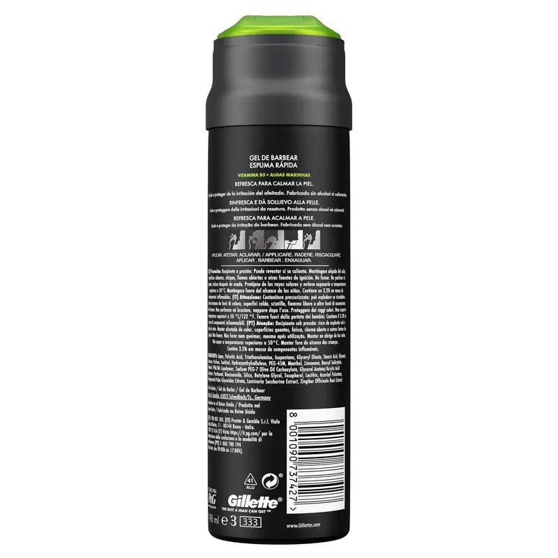Gillette Labs Quick Foam Shaving Gel, 198 ml
