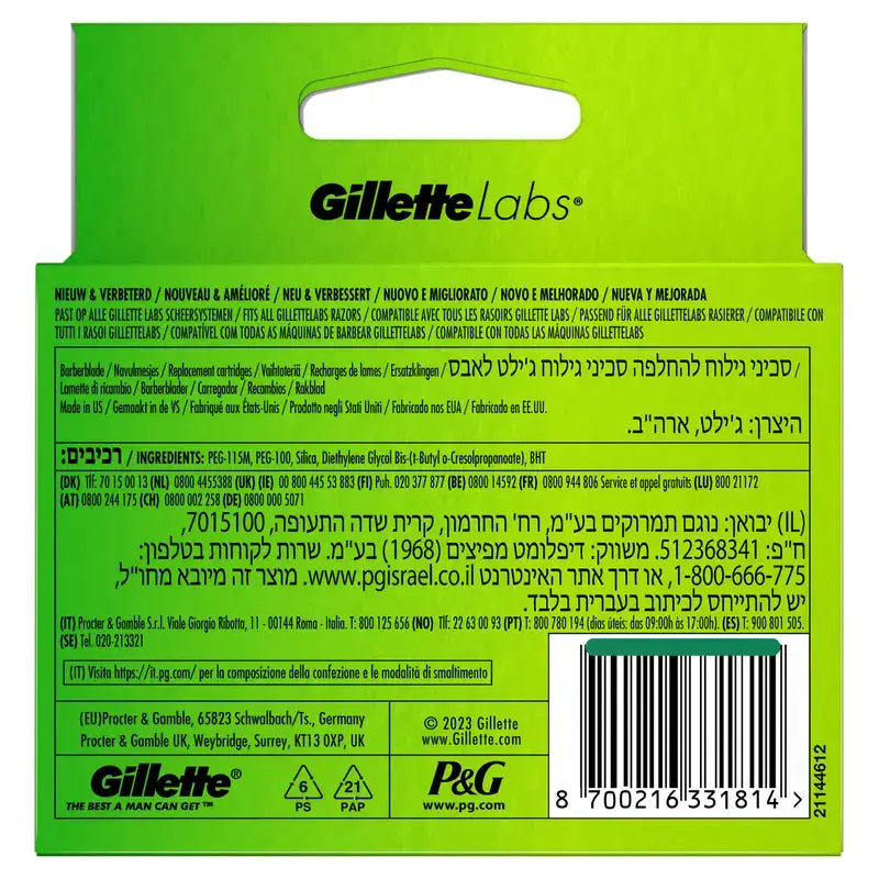 Gillette Labs Refills, 6 x 3 pcs.