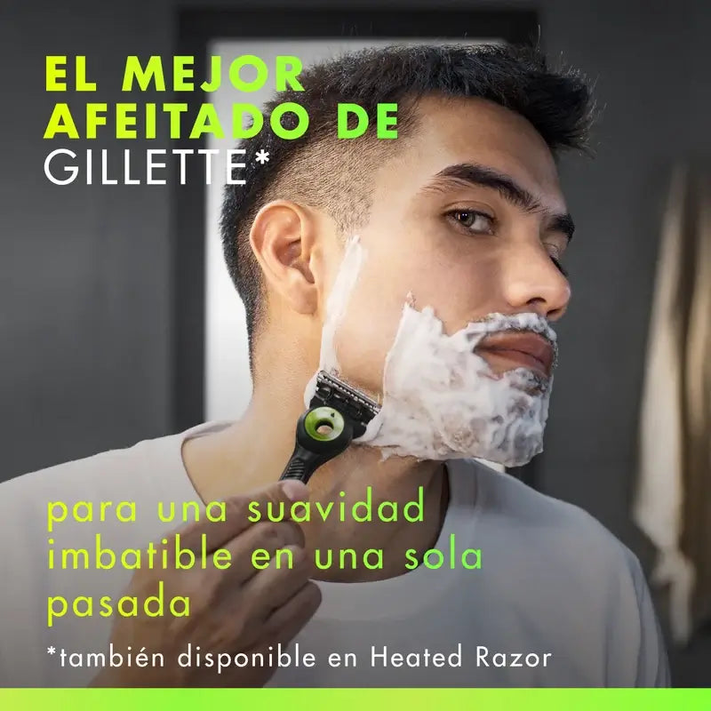 Gillette Labs Razor with Exfoliating Bar + 5 Refills & Base