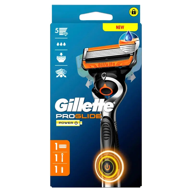 Gillette Proglide Power 1 Razor, 1 replacement head