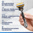 Gillette Proglide Power 1 Razor , 2 refills