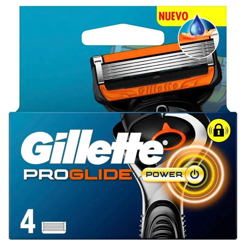 Gillette Proglide Power Men's Razor Refills, 4 pcs.