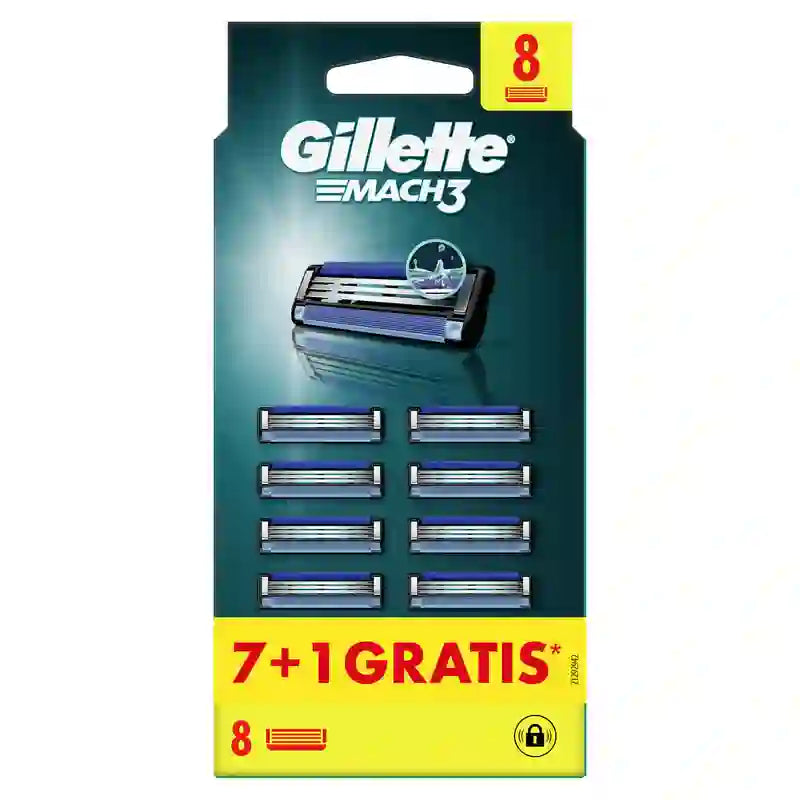 Gillette Mach3 Refill, 7+1 Refills