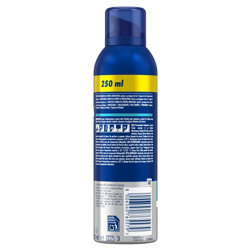 Gillette Series Eucalyptus Refreshing Shaving Foam , 250 ml
