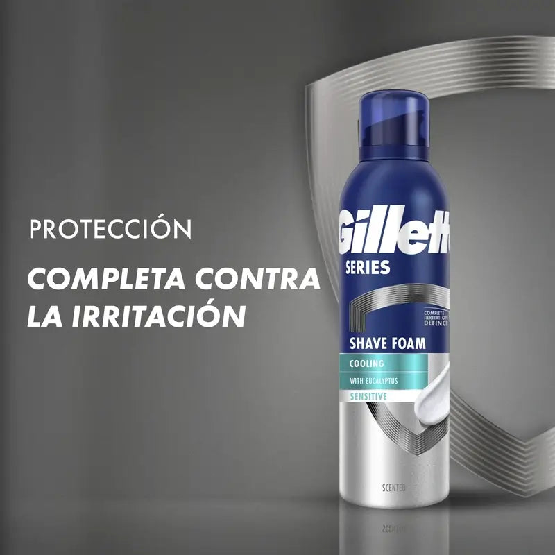 Gillette Series Eucalyptus Refreshing Shaving Foam , 250 ml