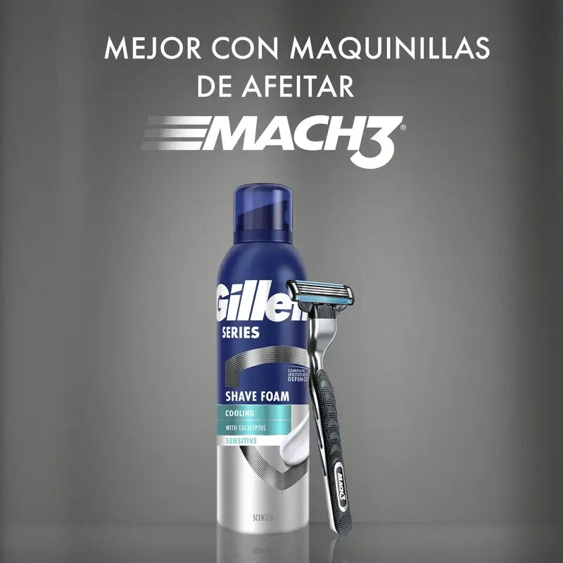 Gillette Series Eucalyptus Refreshing Shaving Foam , 250 ml