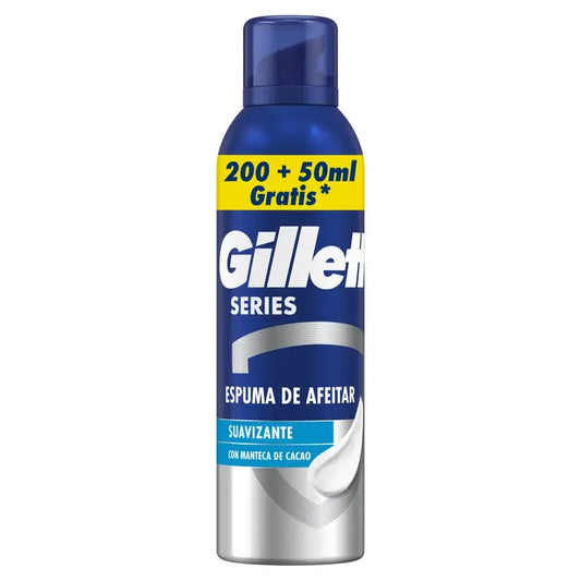 Gillette Series Cocoa Butter Smoothing Shaving Foam , 250 ml