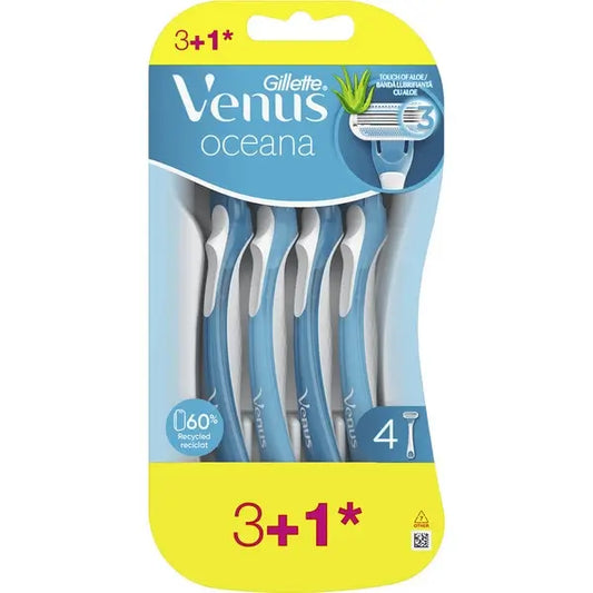 Gillette Venus Oceana Hair Removal Razors , 4 pieces