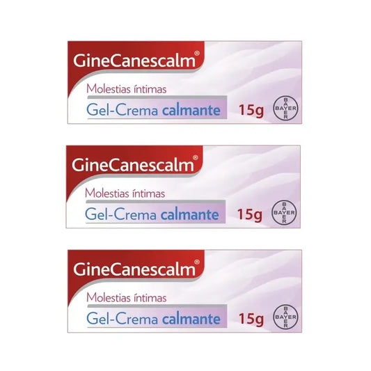 Ginescanes GineCanescalm Soothing Gel-Cream, 3X15 Gr