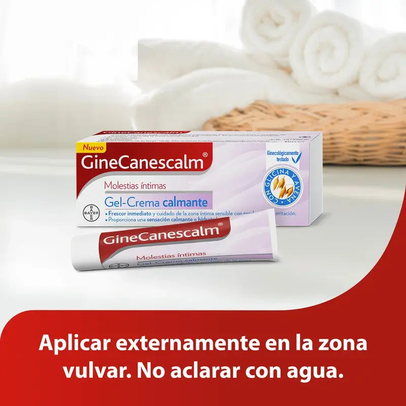 Ginescanes GineCanescalm Soothing Gel-Cream, 15 gr