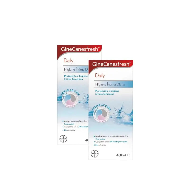 Ginescanes GineCanesfresh Daily Intimate Hygiene Gel, Pack of 2 x 400 ml