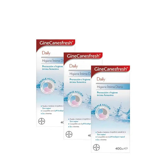 Ginescanes GineCanesfresh Daily Intimate Hygiene Gel, Pack of 3 x 400 ml